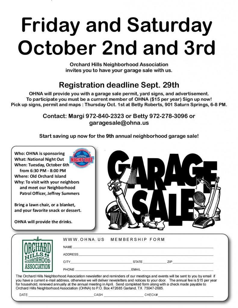2015 Garage Sale