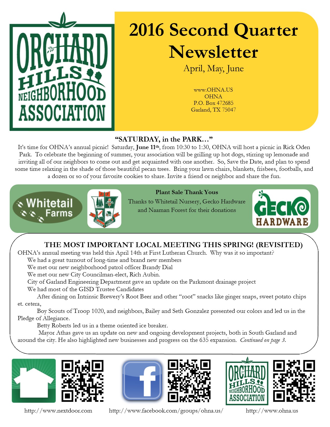 2016 Apr-Jun Newsletter Page 1